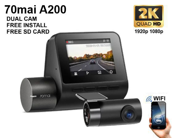 アクセサリー 70mai Dash Cam A200 Set 70mai Dash Cam A200 Set - PRG Photo Shop