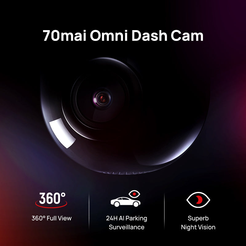70mai Dash Cam Omni 360° eMMC 128G – 70mai Official Store Morocco
