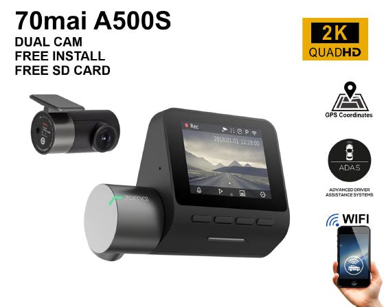 70mai Dashcam - 🎃It's been a long time!🎃 Trick or Treat or 70mai Dash Cam  A500S? #70maiA500S Chance to try The world's best-selling dual-channel Dash  Cam A500S for FREE! 2 Steps Step